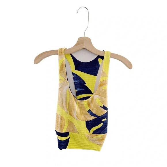 Farm Rio Tank Top Racerback Sleeveless Tropical Summer - Picture 1 of 7